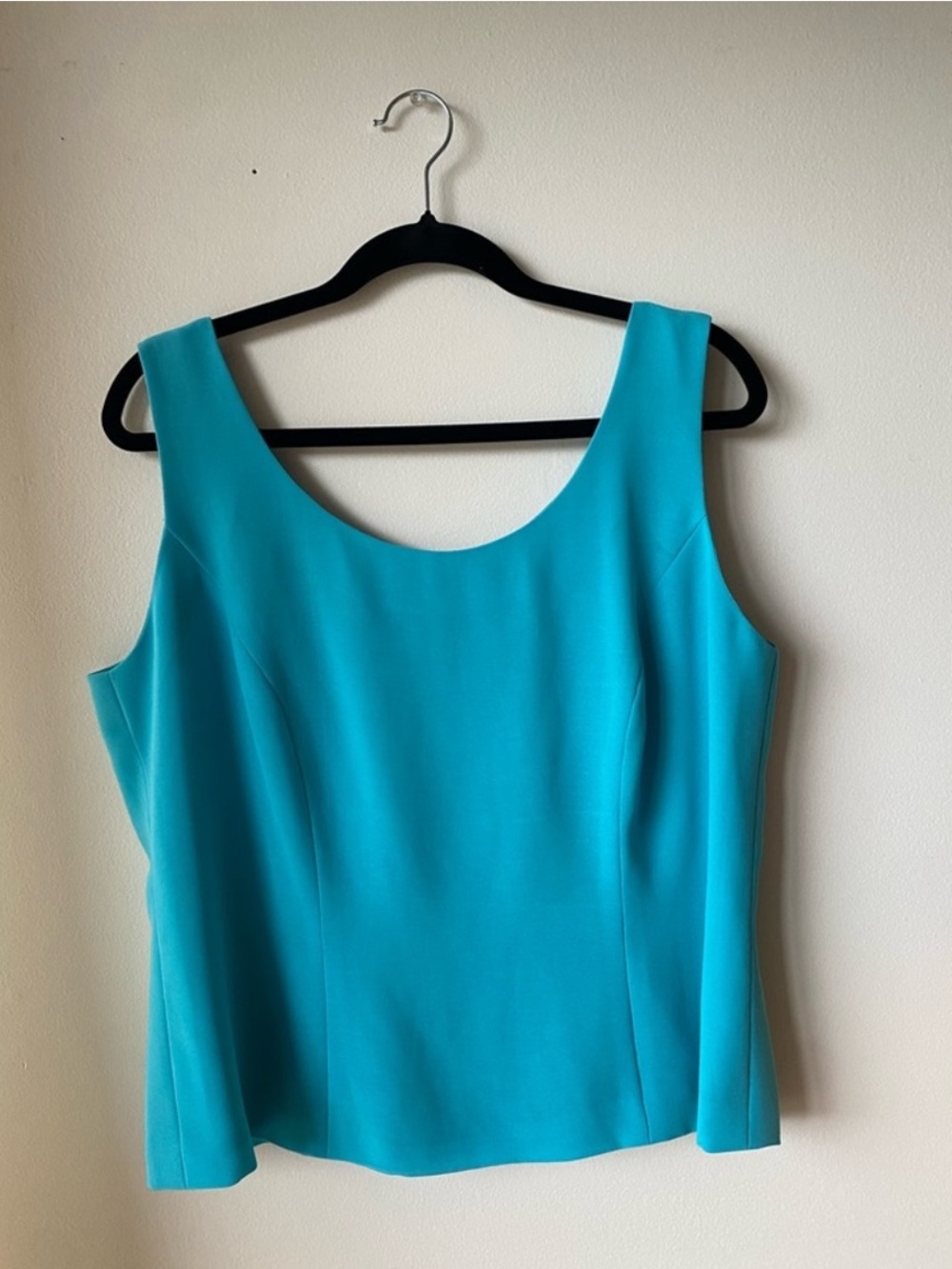 Obsessions contour vintage blue sleeveless top - made in Canada